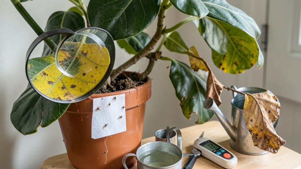 Sick Fiddle Leaf Fig: Revive Crispy Edges With Precision Trimming