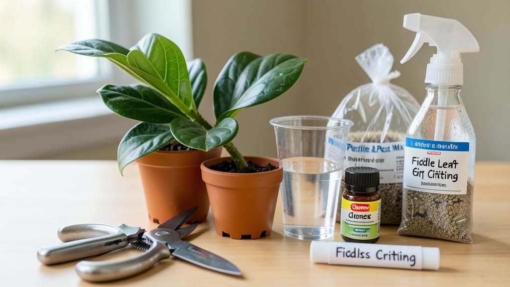 How to Propagate Fiddle Leaf Fig: Water-to-Soil Method for Fast Roots