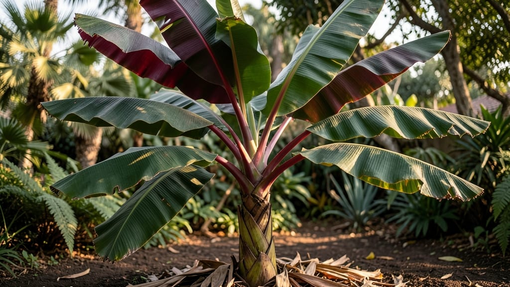 Red Banana Leaf Tree: Fast-Growing Tropical Accent for Year-Round Shade