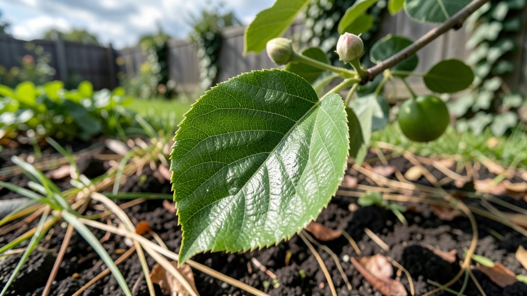 Leaf of Pear Tree: Copper Spray Cure for Black Spot Fungus