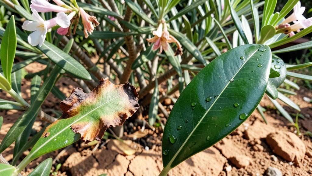 Oleander Leaf Scorch: Neem Oil and Baking Soda Blend for Fast Fungal Control