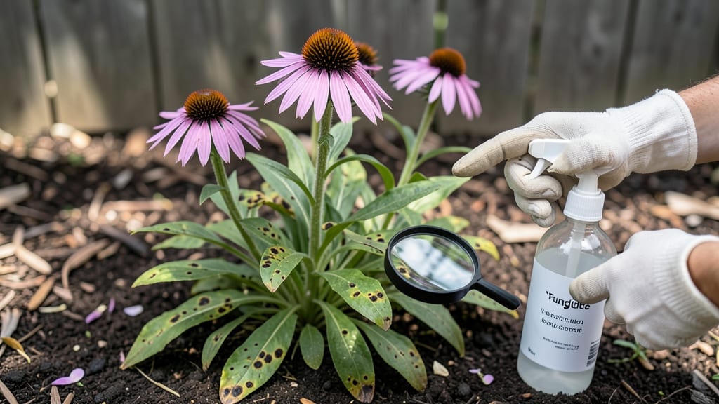 Coneflower Leaf Spot: Neem Oil & Baking Soda Blend for Fast Fungal Control