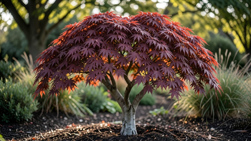 Laceleaf Weeping Japanese Red Maple: Dramatic Year-Round Color Without Fussy Care
