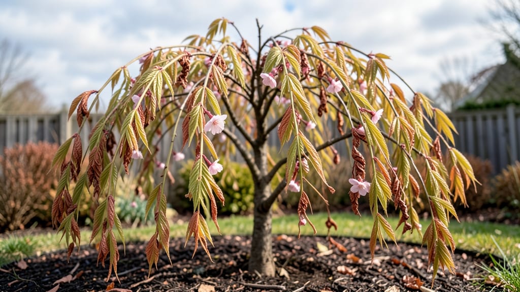 Weeping Cherry Leaf Curl: Copper Spray Cure for Crispy Edge Rescue in 24 Hours