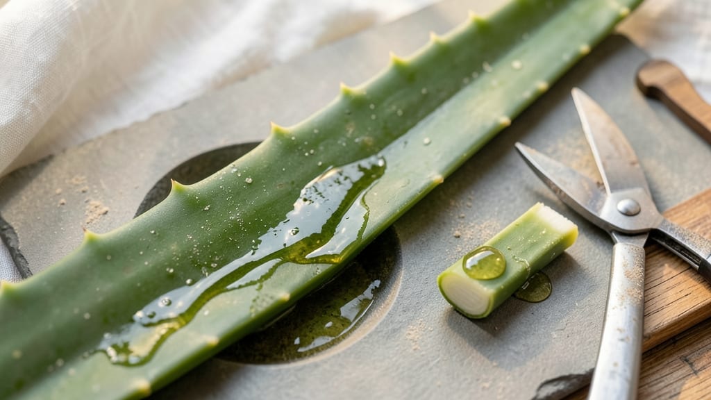 Leaf Gel Extraction for Root Boost