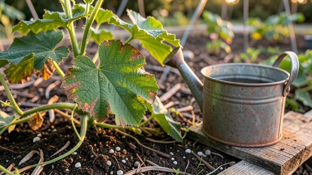 Cucumber Leaf Edges Turning Brown: Preventative Copper Spray Guide for Healthy Growth
